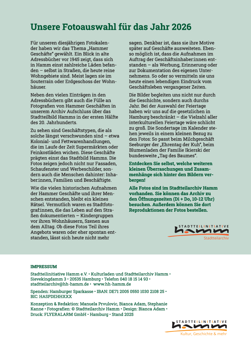 Kalender 2026: "Hammer Geschäfte" – Bild 5